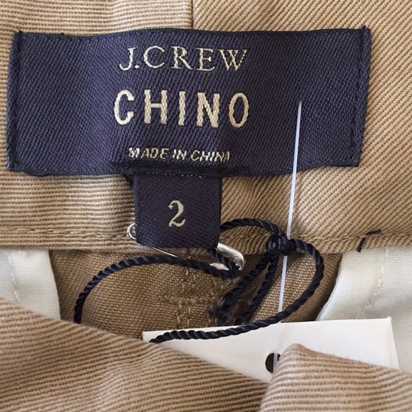 NWT J Crew Boyfriend chino shorts -embroidered 🌴 - Picture 6 of 7